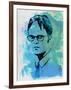 Dwight Schrute Watercolor-Jack Hunter-Framed Art Print