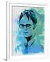 Dwight Schrute Watercolor-Jack Hunter-Framed Art Print