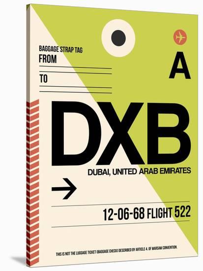 DXB Dubai Luggage Tag I-NaxArt-Stretched Canvas