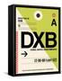 DXB Dubai Luggage Tag I-NaxArt-Framed Stretched Canvas