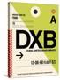 DXB Dubai Luggage Tag I-NaxArt-Stretched Canvas