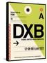 DXB Dubai Luggage Tag I-NaxArt-Framed Stretched Canvas