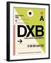 DXB Dubai Luggage Tag I-NaxArt-Framed Art Print