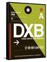 DXB Dubai Luggage Tag II-NaxArt-Framed Stretched Canvas