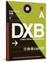 DXB Dubai Luggage Tag II-NaxArt-Stretched Canvas