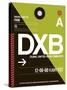 DXB Dubai Luggage Tag II-NaxArt-Stretched Canvas