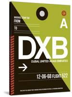 DXB Dubai Luggage Tag II-NaxArt-Stretched Canvas