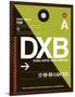 DXB Dubai Luggage Tag II-NaxArt-Framed Premium Giclee Print