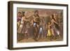 Dyaks Slave-Hunting-null-Framed Art Print