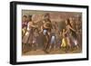 Dyaks Slave-Hunting-null-Framed Art Print