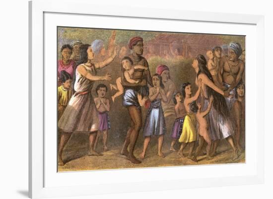 Dyaks Slave-Hunting-null-Framed Premium Giclee Print