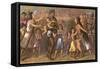 Dyaks Slave-Hunting-null-Framed Stretched Canvas