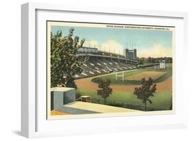 Dyche Stadium, Northwestern University-null-Framed Art Print