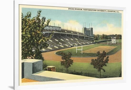 Dyche Stadium, Northwestern University-null-Framed Art Print