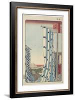 Dyers' Street, Kanda, November 1857-Utagawa Hiroshige-Framed Giclee Print