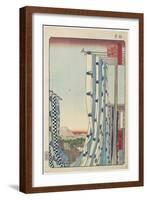 Dyers' Street, Kanda, November 1857-Utagawa Hiroshige-Framed Giclee Print