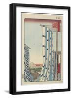 Dyers' Street, Kanda, November 1857-Utagawa Hiroshige-Framed Giclee Print