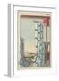 Dyers' Street, Kanda, November 1857-Utagawa Hiroshige-Framed Giclee Print