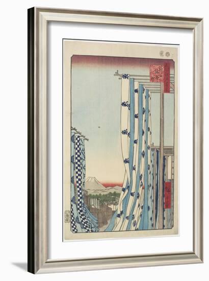 Dyers' Street, Kanda, November 1857-Utagawa Hiroshige-Framed Giclee Print