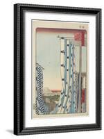 Dyers' Street, Kanda, November 1857-Utagawa Hiroshige-Framed Giclee Print