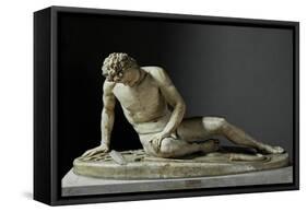 Dying Gaul, Roman Marble Copy of a Hellenistic Original of 230-220 BCE-null-Framed Stretched Canvas