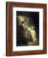 Dying Goethe, 1880-Angelo Morbelli-Framed Giclee Print