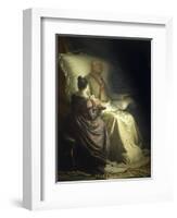 Dying Goethe, 1880-Angelo Morbelli-Framed Giclee Print