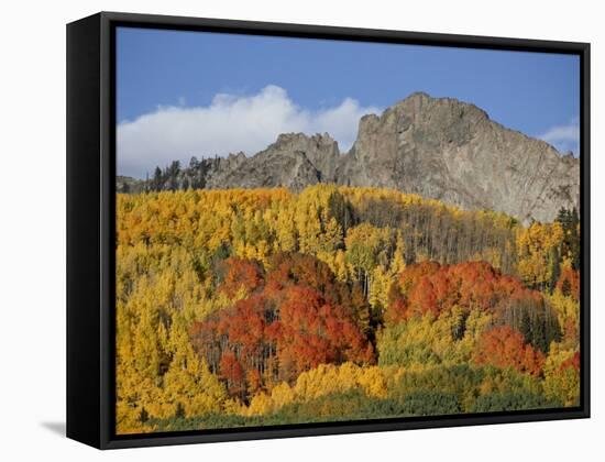 Dyke with Fall Colors, Grand Mesa-Uncompahgre-Gunnison National Forest, Colorado, Usa-James Hager-Framed Stretched Canvas