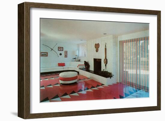 Dynamic Living Room-null-Framed Art Print