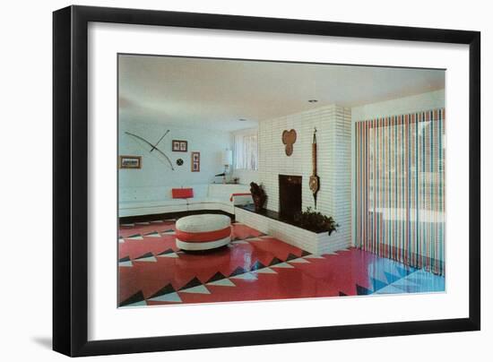 Dynamic Living Room-null-Framed Art Print
