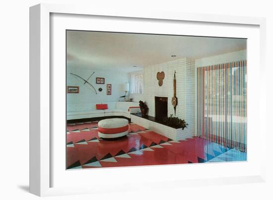 Dynamic Living Room-null-Framed Art Print