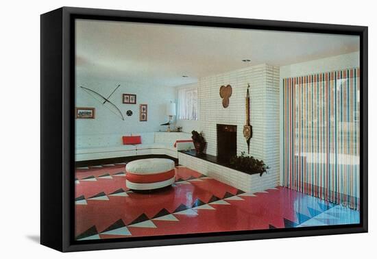Dynamic Living Room-null-Framed Stretched Canvas