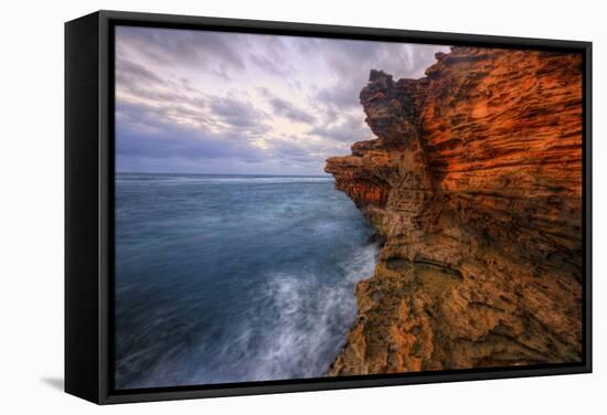 Dynamic Seascape Textures, Kauai Hawaii-Vincent James-Framed Stretched Canvas