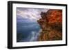 Dynamic Seascape Textures, Kauai Hawaii-Vincent James-Framed Photographic Print