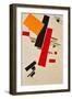 Dynamic Suprematism, 1916-Kasimir Malevich-Framed Giclee Print