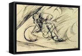 Dynamism of a Cyclist, 1913-Umberto Boccioni-Framed Stretched Canvas