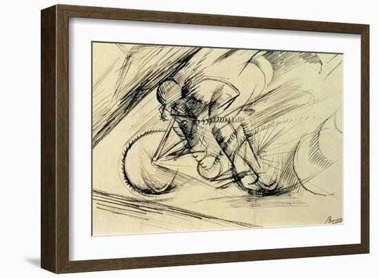 Dynamism of a Cyclist, 1913-Umberto Boccioni-Framed Giclee Print