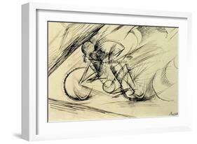 Dynamism of a Cyclist, 1913-Umberto Boccioni-Framed Giclee Print