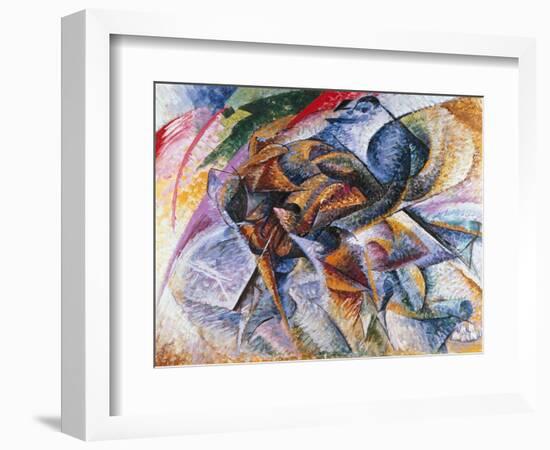 Dynamism of a Cyclist, 1913-Umberto Boccioni-Framed Giclee Print