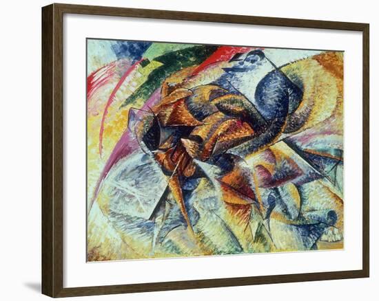 Dynamism of a Cyclist (Dinamismo Di Un Ciclista) 1913-Umberto Boccioni-Framed Giclee Print