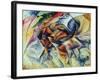 Dynamism of a Cyclist (Dinamismo Di Un Ciclista) 1913-Umberto Boccioni-Framed Giclee Print