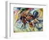 Dynamism of a Cyclist (Dinamismo Di Un Ciclista) 1913-Umberto Boccioni-Framed Premium Giclee Print