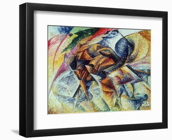 Dynamism of a Cyclist (Dinamismo Di Un Ciclista) 1913-Umberto Boccioni-Framed Giclee Print