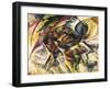 Dynamism of a Cyclist-Umberto Boccioni-Framed Art Print