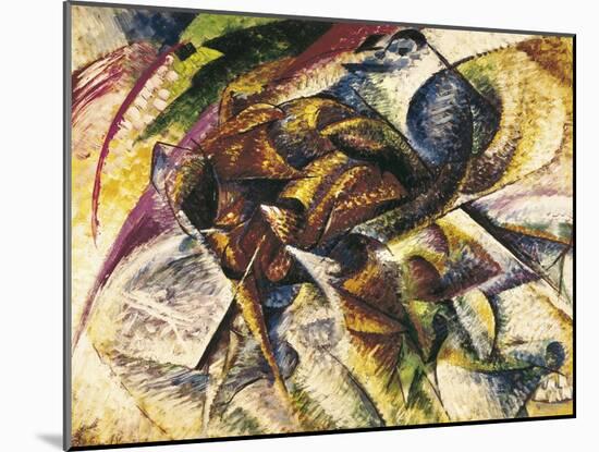 Dynamism of a Cyclist-Umberto Boccioni-Mounted Art Print