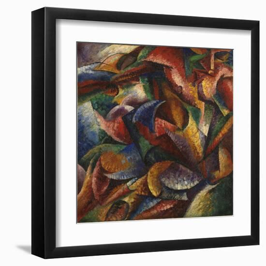 Dynamism of a Human Body (Dinamismo Di Un Corpo Umano)-Umberto Boccioni-Framed Giclee Print