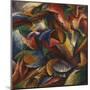 Dynamism of a Human Body (Dinamismo Di Un Corpo Umano)-Umberto Boccioni-Mounted Giclee Print