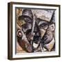 Dynamism of a Man's Head, 1914-Umberto Boccioni-Framed Giclee Print