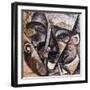 Dynamism of a Man's Head, 1914-Umberto Boccioni-Framed Giclee Print