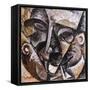 Dynamism of a Man's Head, 1914-Umberto Boccioni-Framed Stretched Canvas